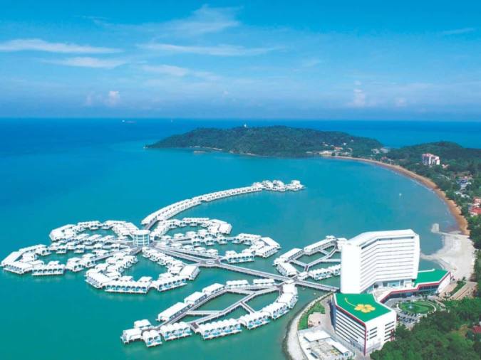 【豪華馬來西亞】大紅花海上泳池VILLA